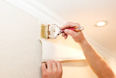 Pose de papier peint à Saulzais-le-Potier — revêtements muraux et toiles de verre